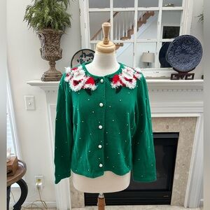 Michael Simon Vintage Green Holiday Sweater